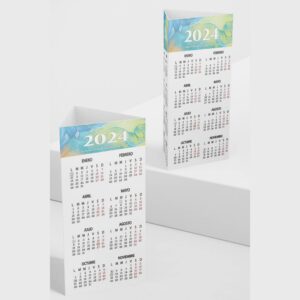 Calendario Tríptico Vertical - 3 Caras